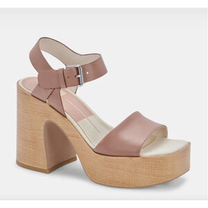 DOLCE VITA New in Box Wallis Platform Heel Sandal in Cafe // 9.5